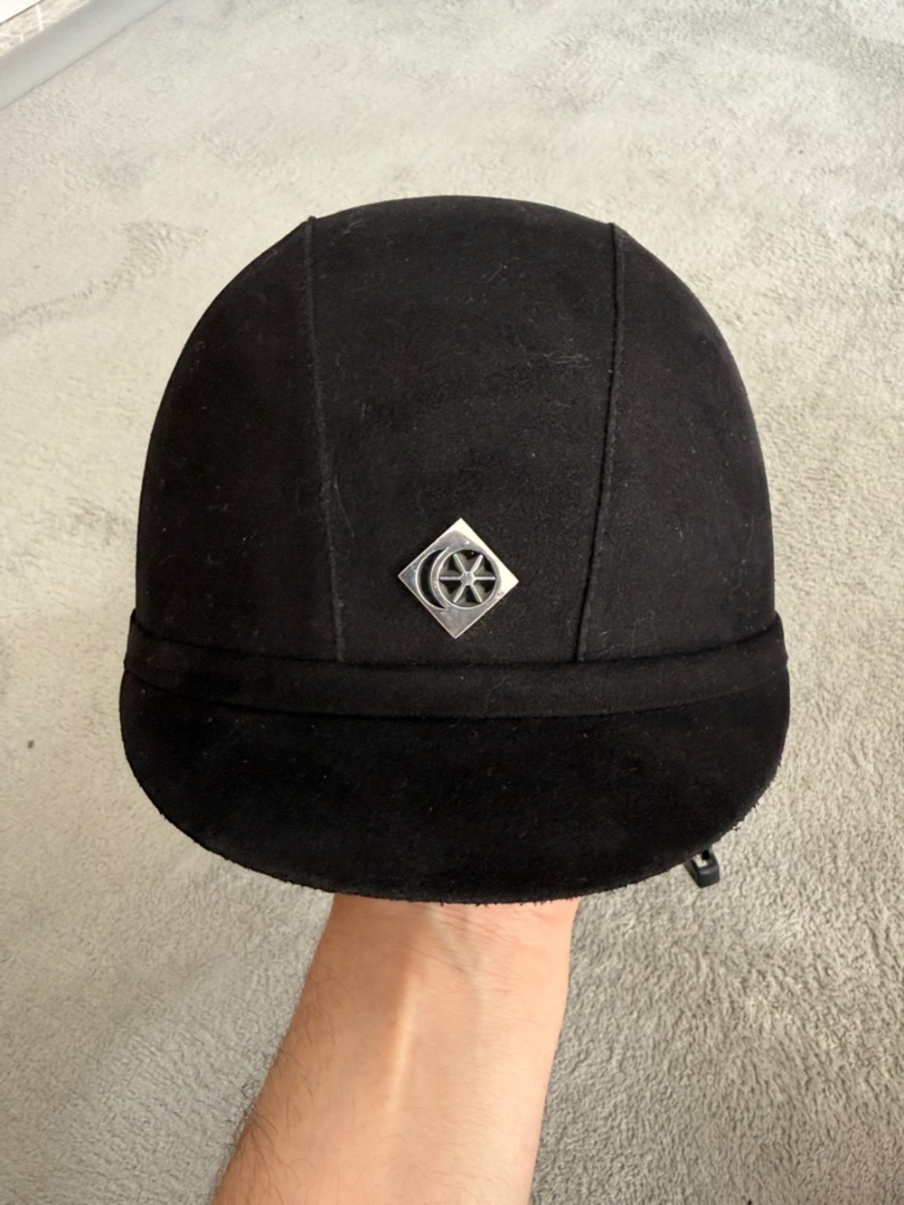 Charles Owen Equestrian-Style Black Riding Helmet